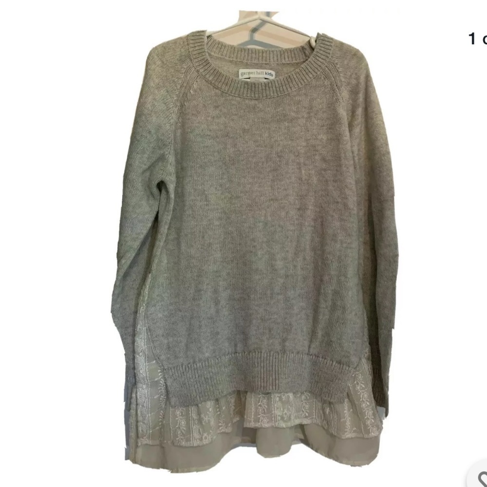 Garnett Hill Girls Sweater Size Large Youth Merino